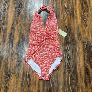 NWT Michael Kors Size 8‎ Terracotta One Piece Swimsuit 826 M NEW